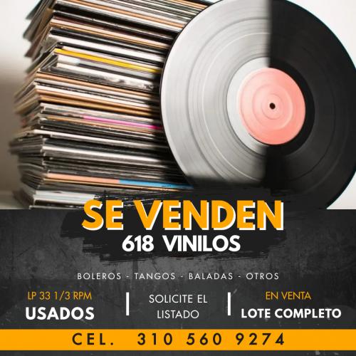 Vendo 618 Discos Vinilo Tangos boleros cl - Imagen 1
